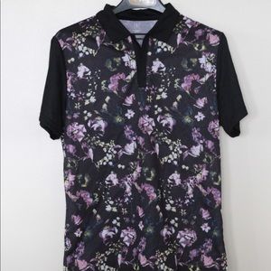 International Concepts floral polo